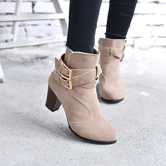 Warm Luxe Ankle Heels"
