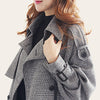 Jhaney Houndstooth windbreaker Plaid Coat