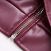 Cool And Wild Lapel Leather Biker's Jacket