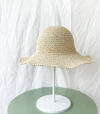 Summer Outing Sunscreen Hat for Women – Foldable Straw Beach Hat, Holiday Cool Hat