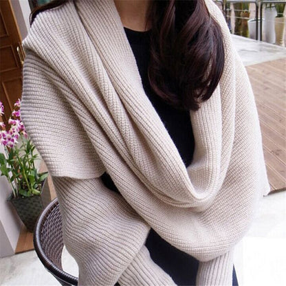 Luxury Cashmere Sweater Scarf for Women – Soft & Warm Fashion Wrap