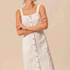 White Pinnafore Sleeveless dress