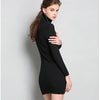 Whisper Noir Turtleneck Sweater Dress