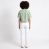 Understated Collared V-neck Top