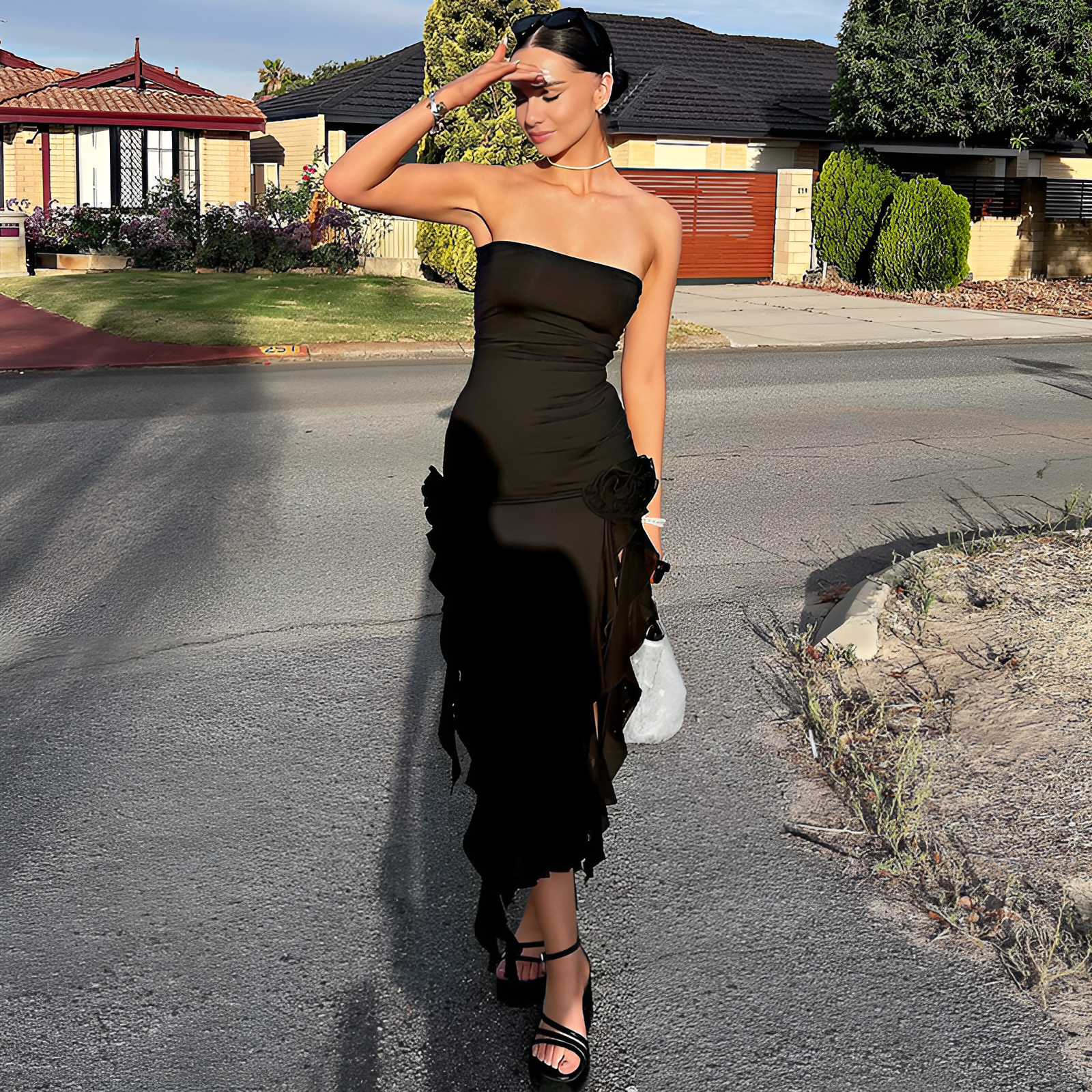 Lola's Garden unregelmäßiges Bustierkleid