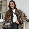Winter Leopard Print Casual Loose Jacket