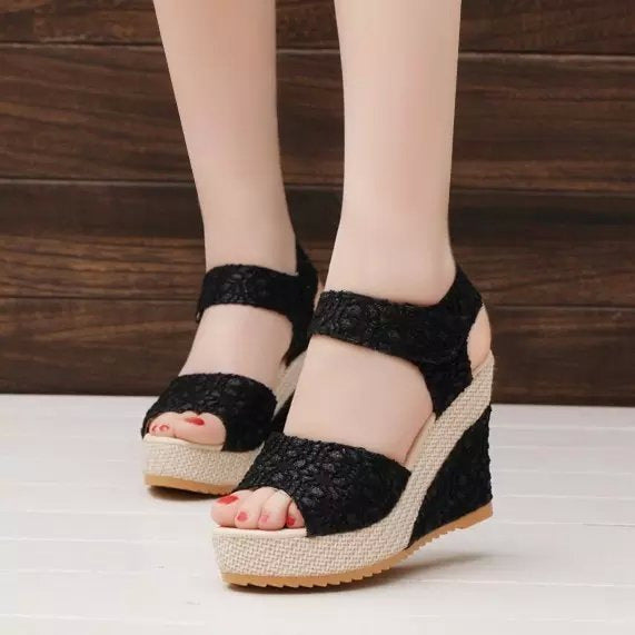 Women’s Flat Bottom High Heel Sandals – Comfortable & Stylish Summer Footwear