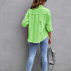 Distressed Drop Shoulder Denim Jacket