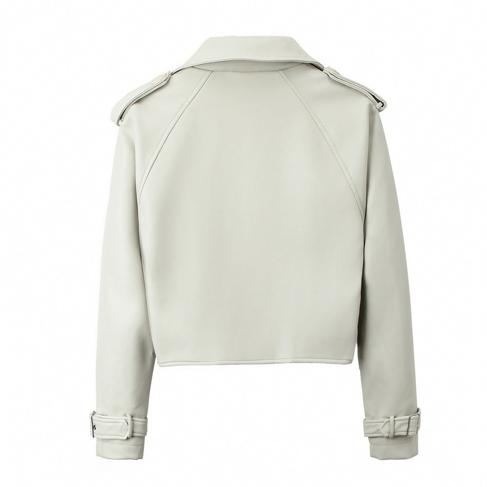 Beatrice  Loose Fit Leather Jacket