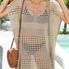 Crochet Knit Beach Cover Up Dress