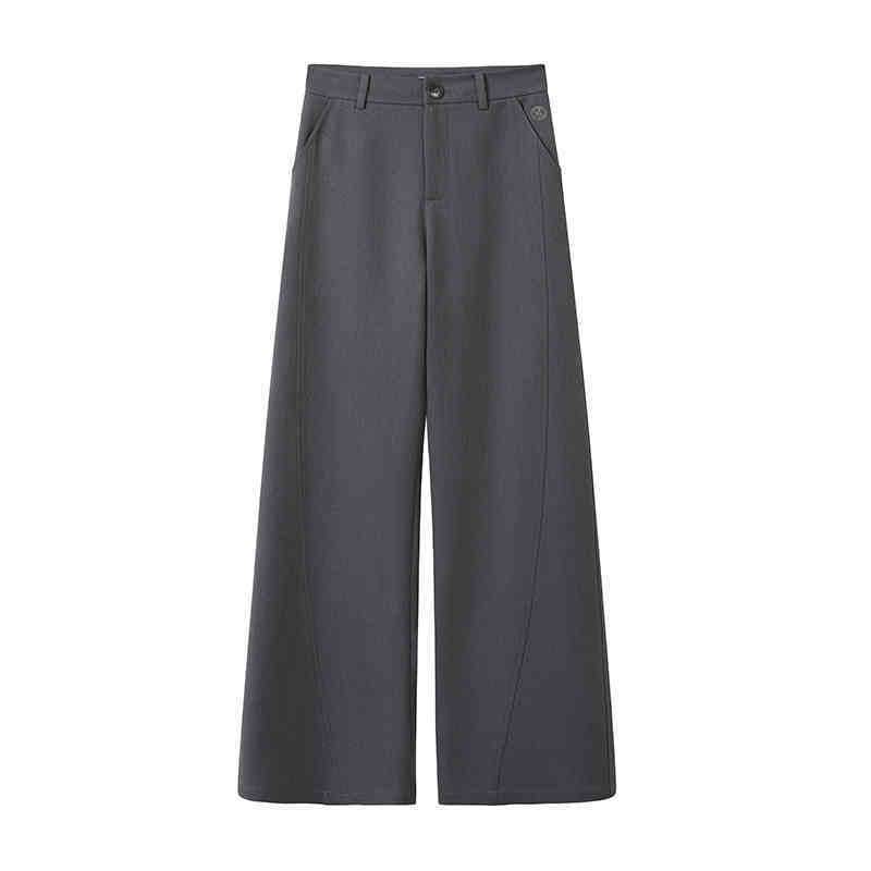 Elegant High-Waist Tailored Wide-Leg Trousers