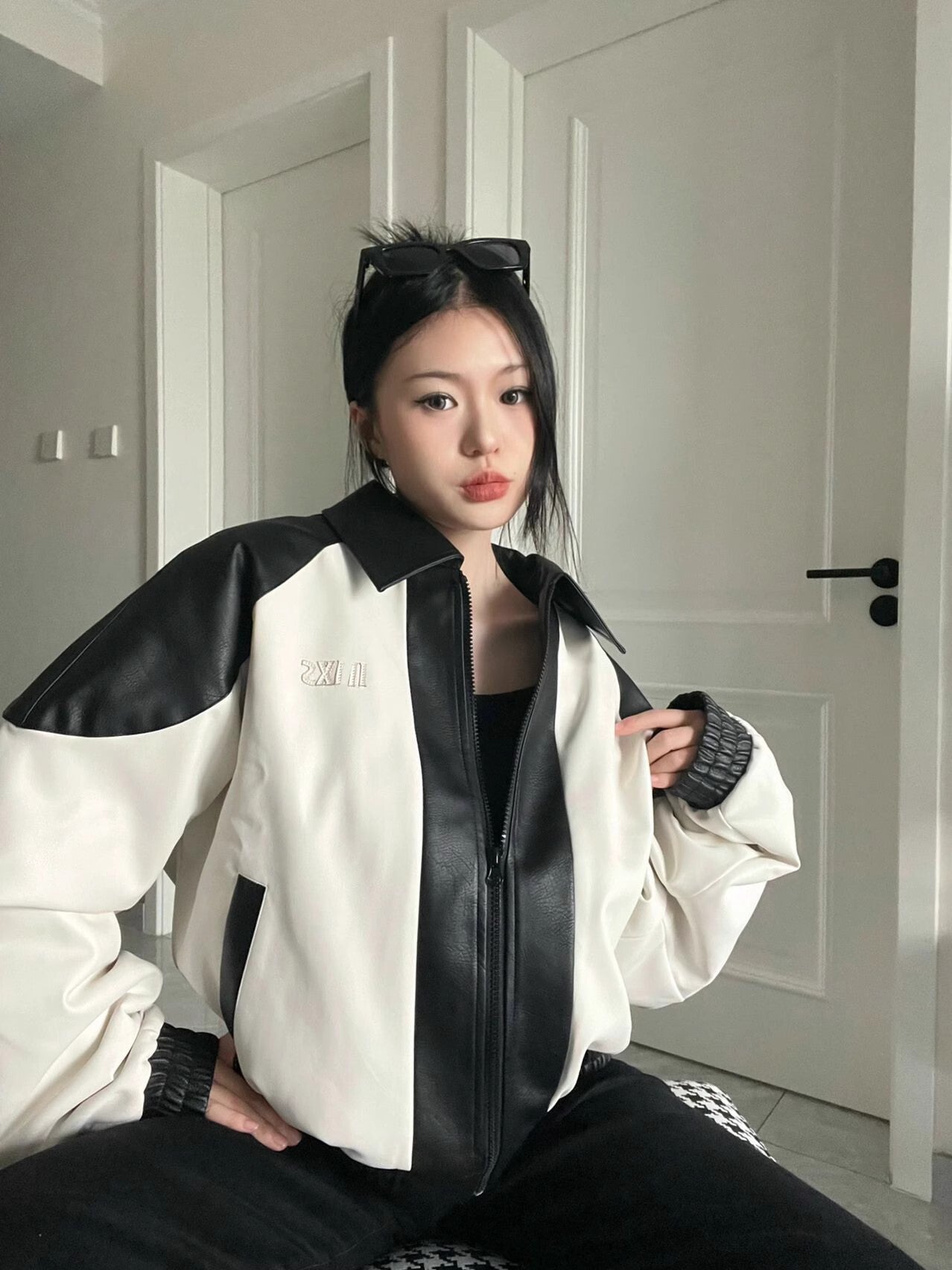 Asking Questions Loose Leather Jacket