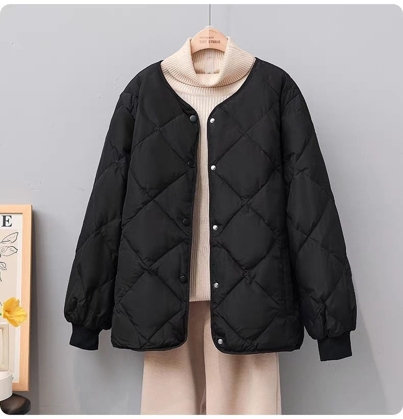Rhombus Down  Quilted Jacket
