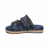 Dark Wash Twin Buckle Platforms