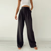 Wide Leg Twill Pants