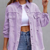 Distressed Drop Shoulder Denim Jacket