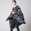 Geometrischer Puzzle-Umhang/Schal – Kuscheliger Schal aus Kaschmirmischung für Damen