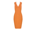 Sculpted Elegance V-Neck Bandage Dress