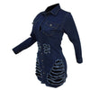 Lola Rebel – Shredded Denim Streetwear Mini Dress