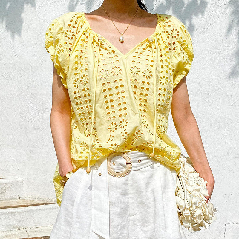 Weekend In Capri Stitch Top