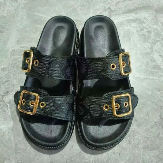 DoubleBuckle Sandals"