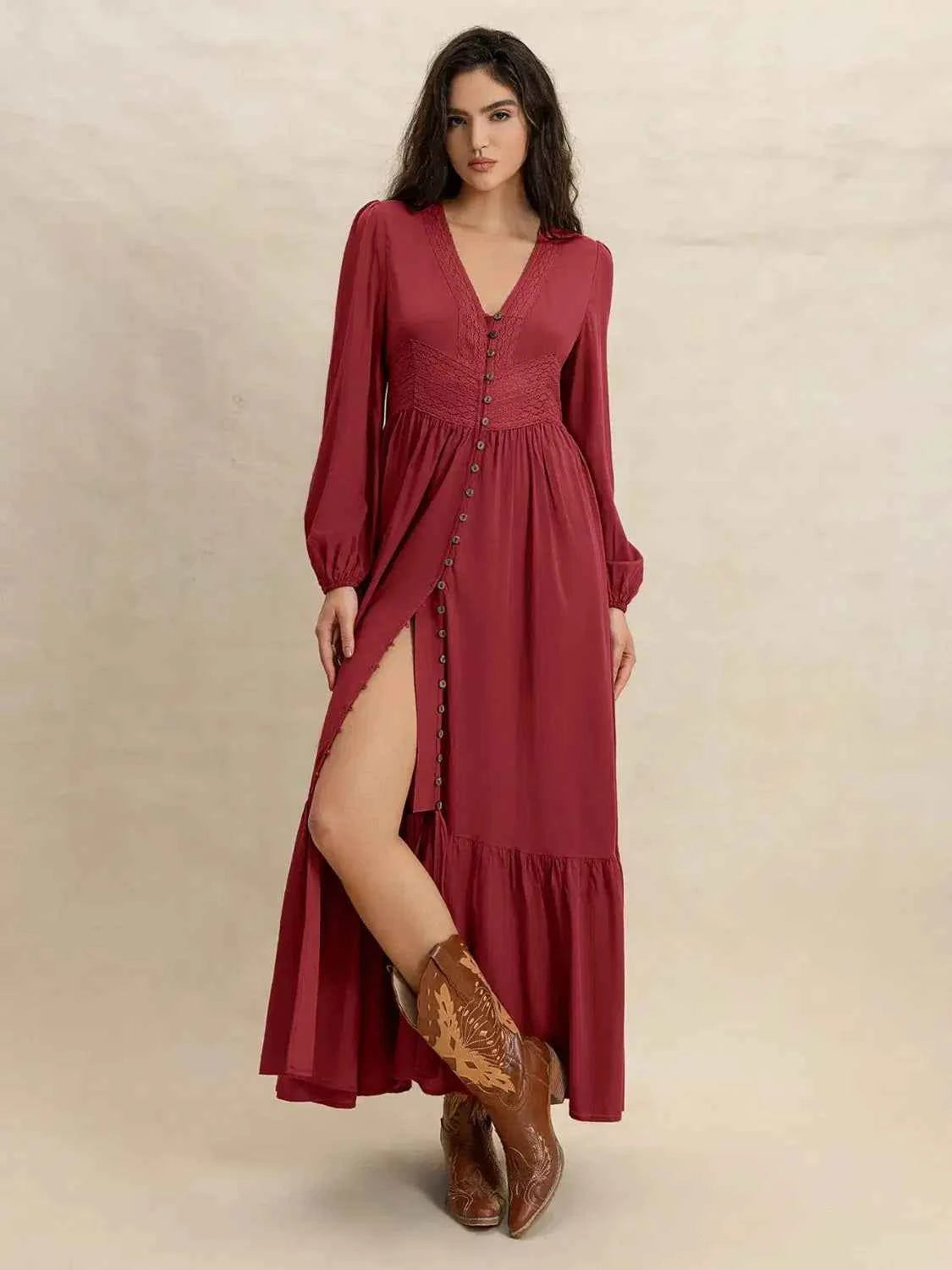 Crisom Merlot Silhoutte Dress