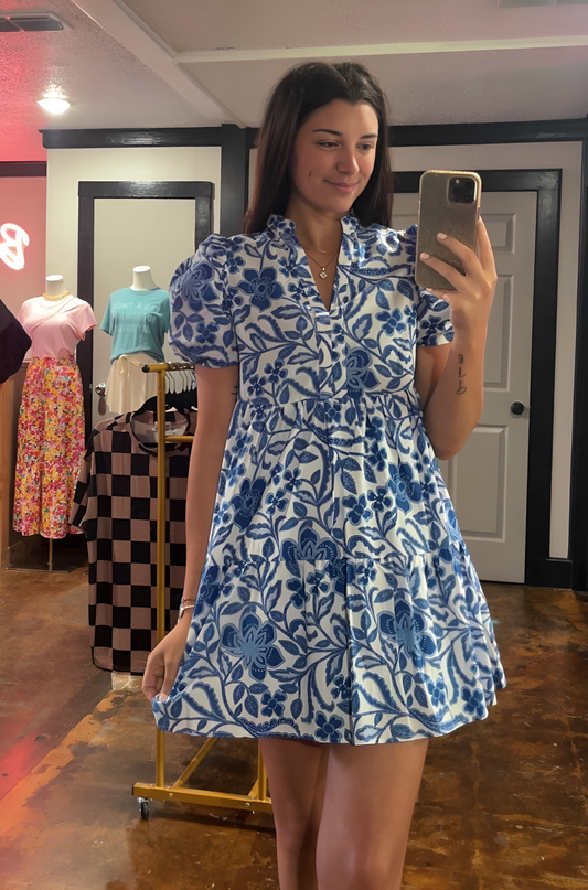 Rio Parrot Blue dress