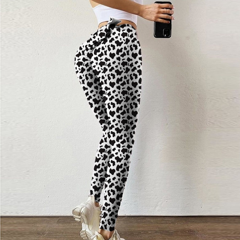Fun Cow Print Yoga Pants