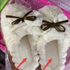 Malibu Bow Plush Slippers