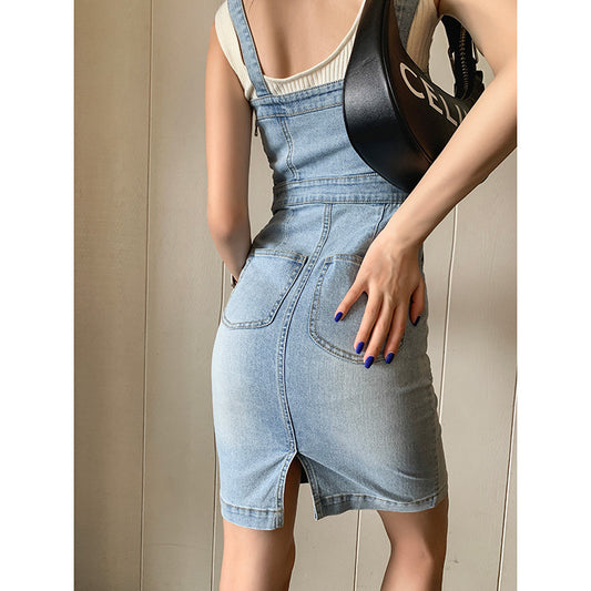 Power Move Denim Mini Dress