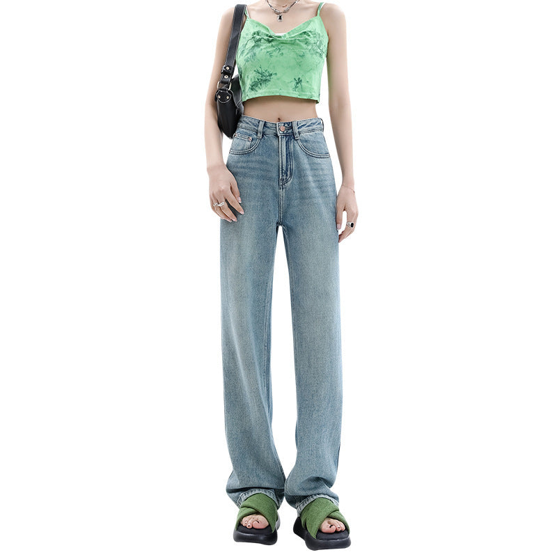 Jean large délavé clair