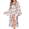 Late Night Bloom Luxe Floral Robe - Curve
