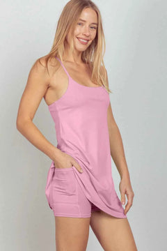 Running On Compliments Tennis Dress with Unitard Liner