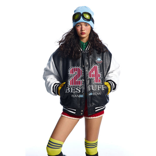 Michigan Embroidery Flight Jacket