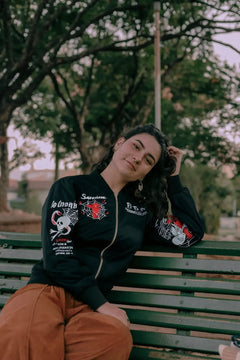 Turbo Embroidered  Flight  Jacket