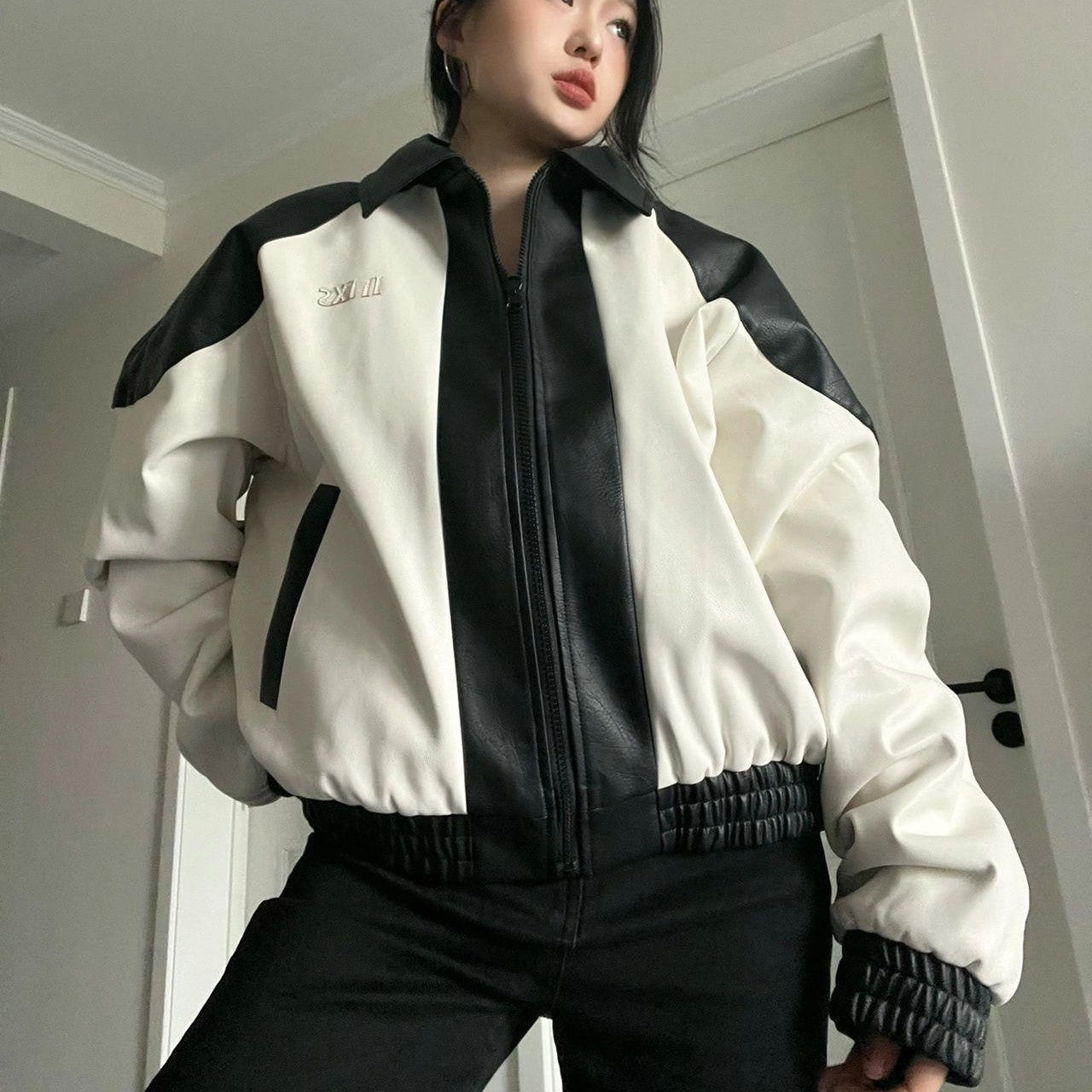 Asking Questions Loose Leather Jacket