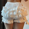 Spencer Ruffle Bow Lace Layered Shorts