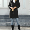 Flincter Hooded Fleece Trench Coat