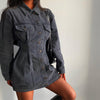 Buttoned Up Babe Denim Mini Dress