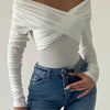 Off-Shoulder Long Sleeve Bodysuit