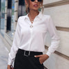 Boardroom Bliss Satin-Feel Blouse