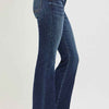 RISEN High Rise Flare Jeans With Seam Detail Waistband