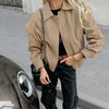 French Lapel Overalls   Bomber Jacket