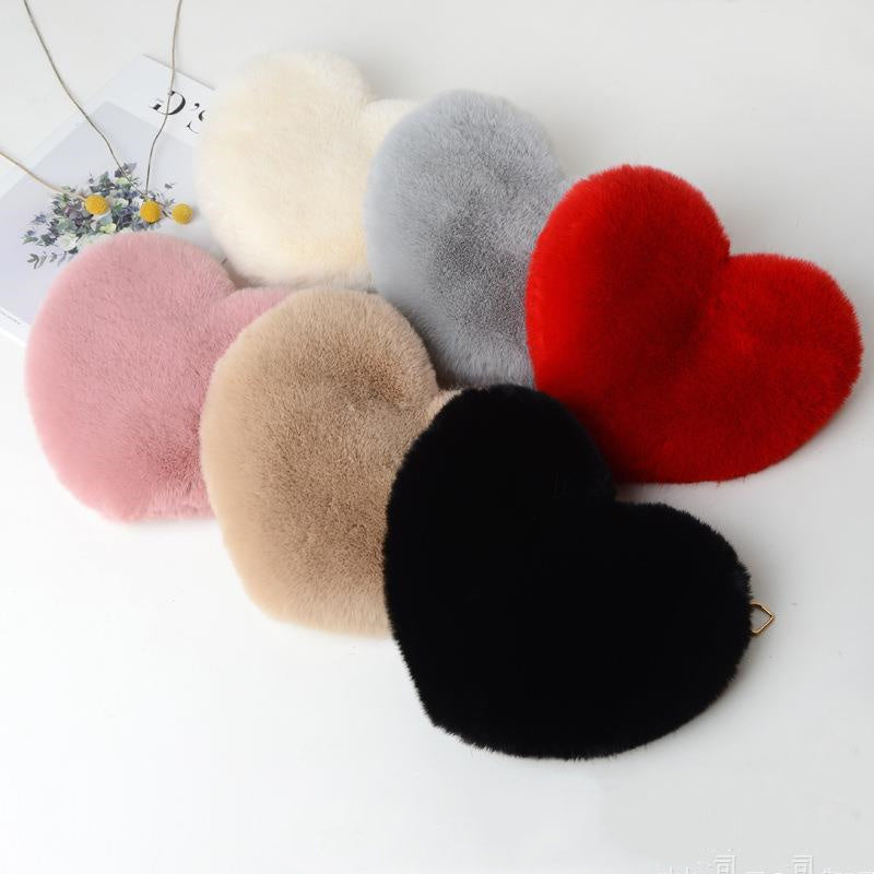 Love Plush Chain Shoulder Bag for Women – Valentine's Day Party Bag