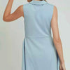 Umgee Collared Quarter Zip Tennis Dress