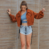 Bulls Corduroy Cropped Jacket