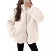 Kim Wool  Lapel Zip-up Coat