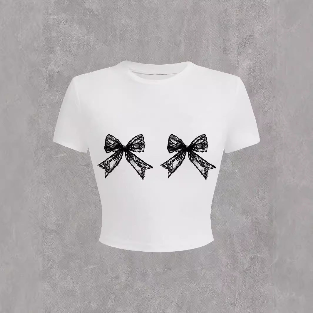 Flirty Little Bows Crop Tee
