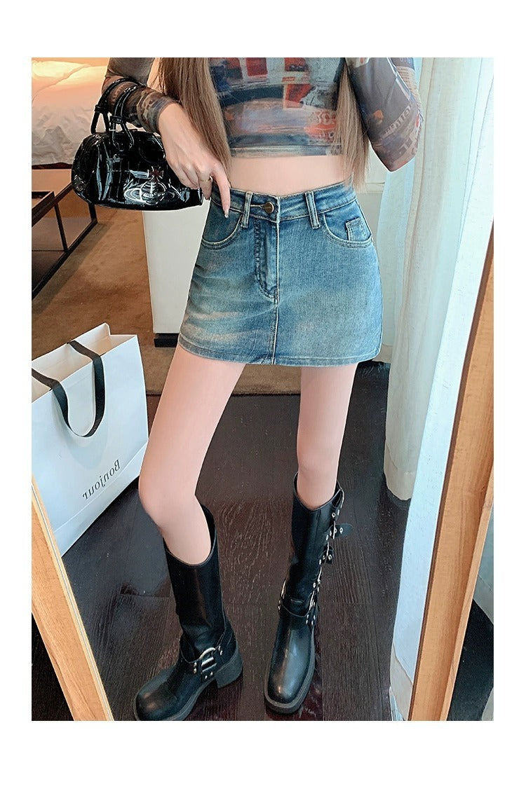 Pretty Casual   Denim Mini Skirt