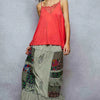 POL Printed Patchwork Embroidered Ruffled Skirt